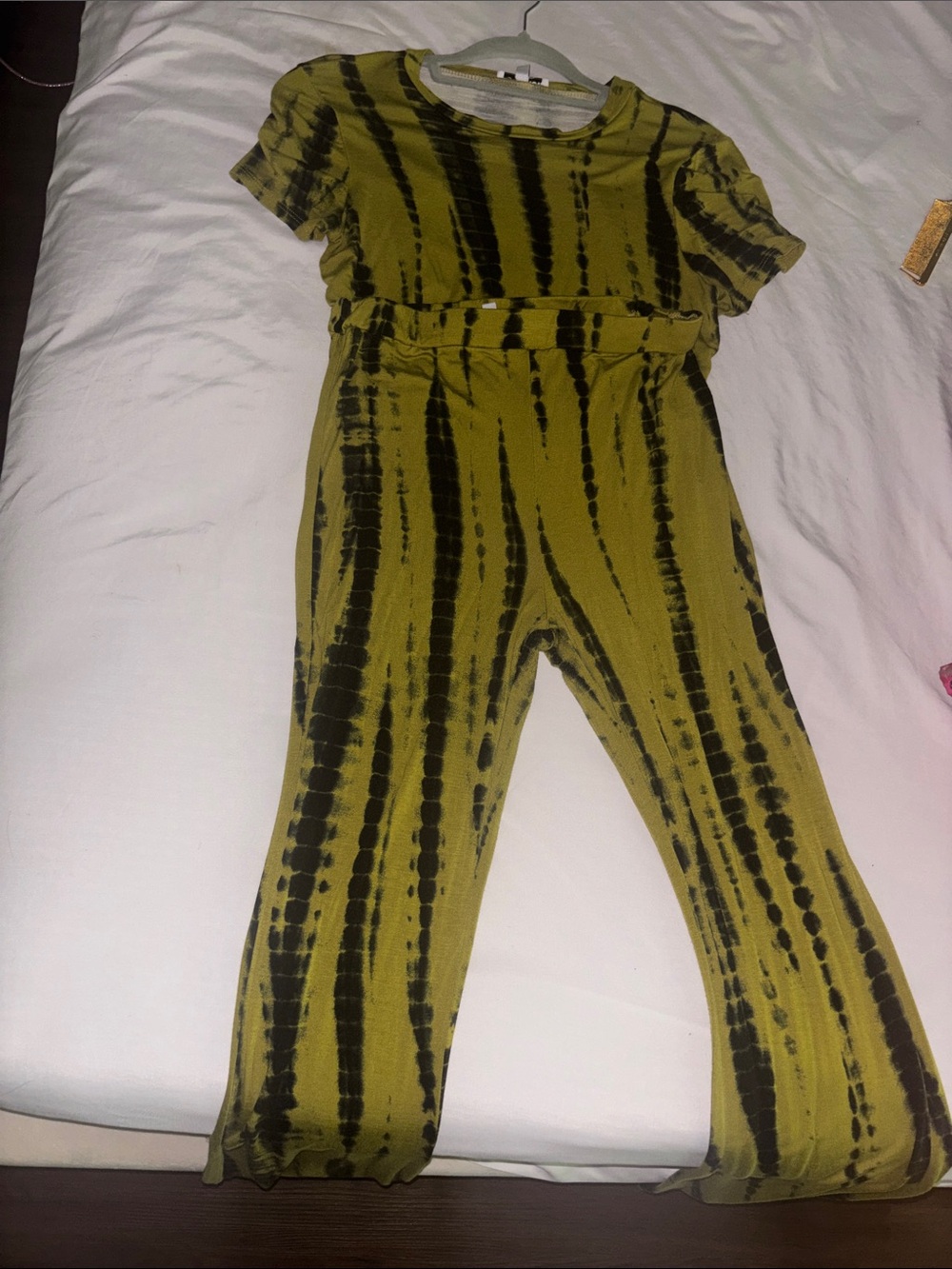 Green and Black Tie-Dye matching set